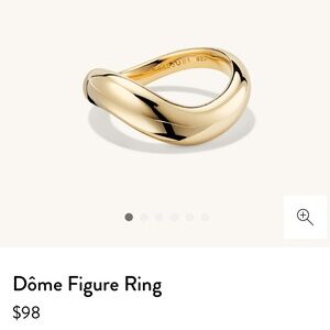 Mejuri Dôme Figure Ring - gold, size 6, NEW with Tags, never worn